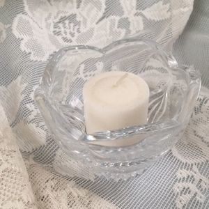 Crystal votive candle holder